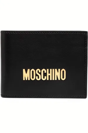 Moschino Logo-plaque leather wallet