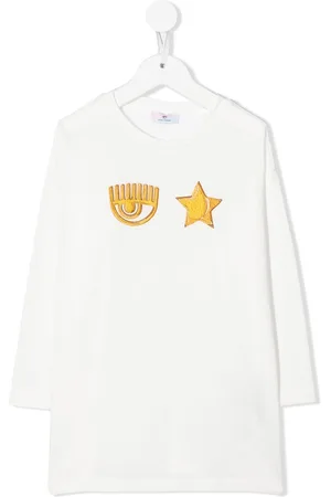 Chiara Ferragni Logo-embroidered long-sleeve T-shirt