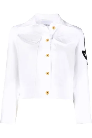 Patou Embroidered-logo detail denim jacket