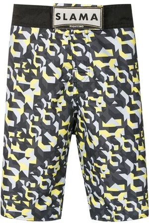 AMIR SLAMA Geometric-print Bermuda shorts