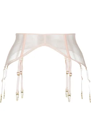MAISON CLOSE Sheer garter belt