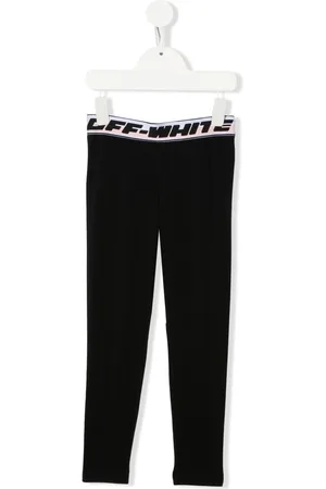 OFF-WHITE Logo waistband mid-rise leggings