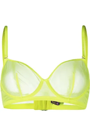 MAISON CLOSE Sheer balconette bra