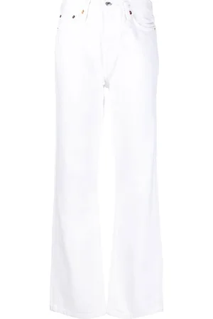 RE/DONE High-waisted flared-leg jeans