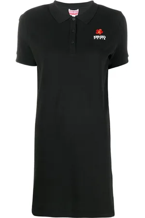 Kenzo Embroidered-logo jersey-knit dress