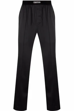 Tom Ford Logo-waistband silk pajama trousers