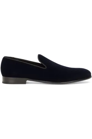 Dolce & Gabbana Open-back velvet slippers