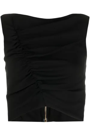 VERSACE Gathered sleeveless top