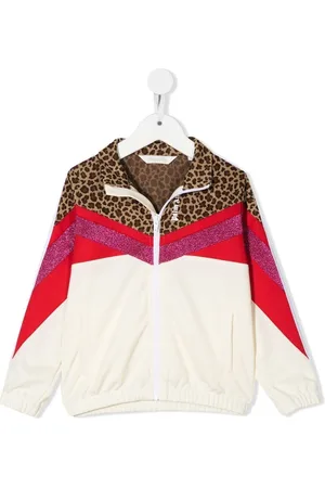 Palm Angels Colour-block zip-up sweatshirt jacket