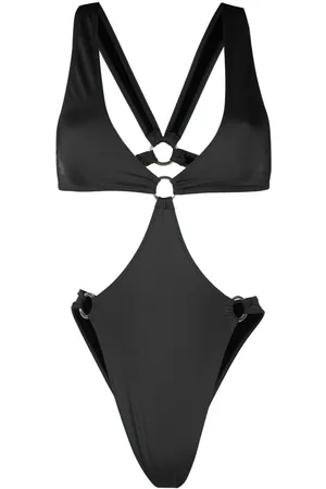 Manokhi Cut-out V-neck one-piece