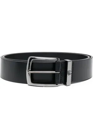 Philipp Plein Buckle-fastening leather belt