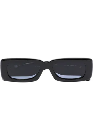 The Attico Mini Marfa rectangle-frame sunglasses