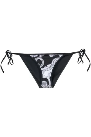 VERSACE Baroque pattern-print bikini bottoms