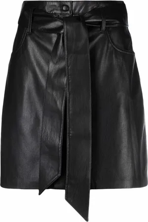 Nanushka A-line belted mini skirt