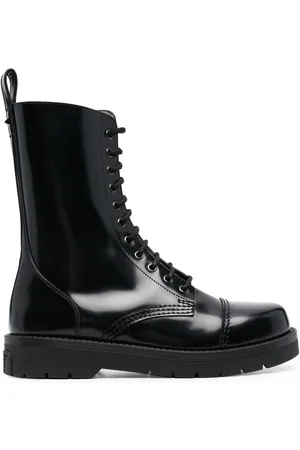 VALENTINO GARAVANI Leather combat boots