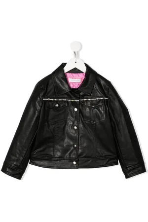 MONNALISA Crystal-embellished Mickey jacket