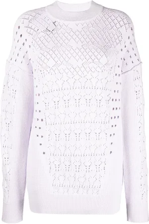 The Attico Open-knit crew-neck jumper