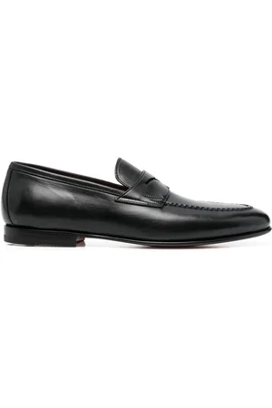 santoni Penny leather loafers