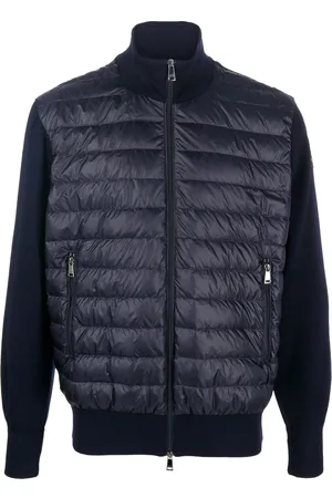 Paul & Shark Padded-panel knitted jacket