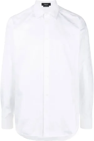 VERSACE La Greca logo-jacquard shirt