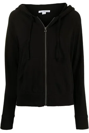 James Perse Zipped drawstring hoodie