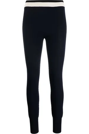 Jil Sander Contrast-stripe knitted leggings