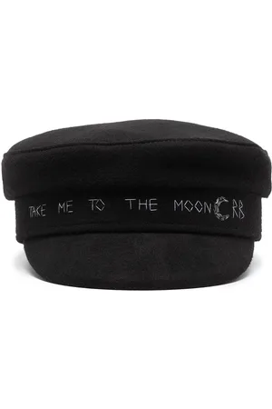 Ruslan Baginskiy Crystal-embellished logo baker boy cap