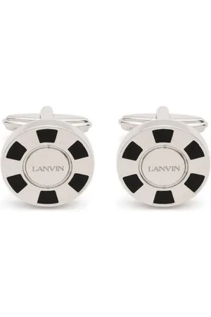 Lanvin Engraved-logo detail cufflinks