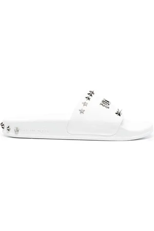Philipp Plein Gothic Plein stud-studded slides