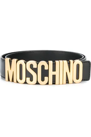 Moschino Logo plaque belt