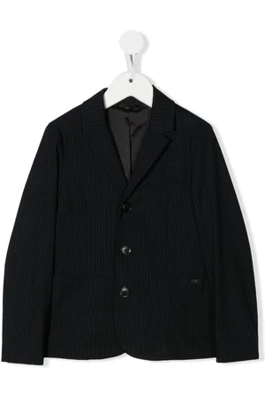 Emporio Armani Pinstripe single-breasted blazer
