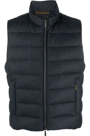MOORER Zipped padded gilet