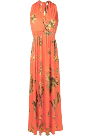 Lygia & Nanny Floral-print halterneck dress
