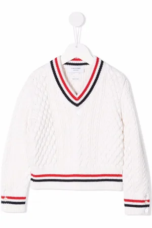 Thom Browne RWB Cricket Cable sweater