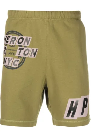 Heron Preston Logo-patch track shorts