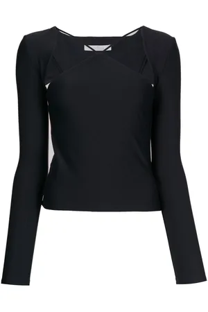 Rokh Cut-out detail long-sleeve T-shirt