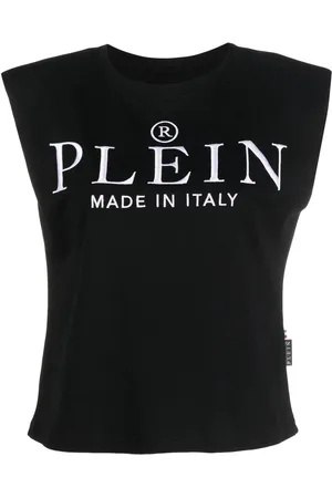 Philipp Plein Logo-print cotton tank top