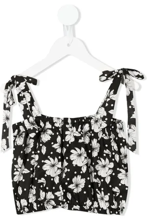 Little Bambah Floral-print ruffled vest