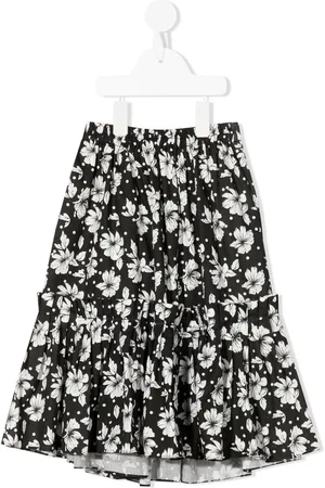 Little Bambah Floral-print flared midi skirt