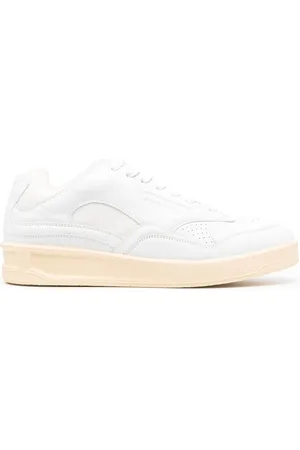 Jil Sander Panelled low-top leather sneakers