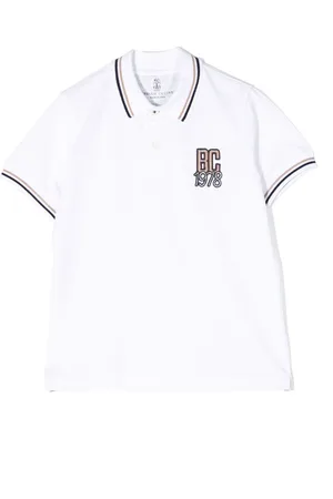 Brunello Cucinelli Logo-embroidered cotton polo shirt