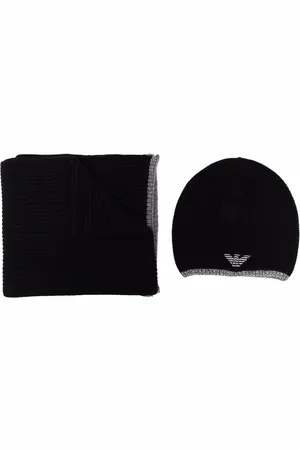 Emporio Armani Embroidered logo scarf