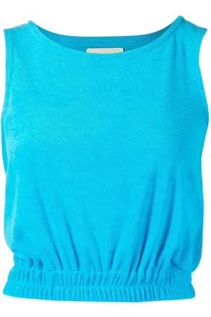 Bambah Sleeveless towelling-effect top