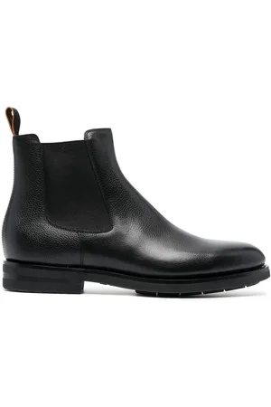 santoni Leather Chelsea boots