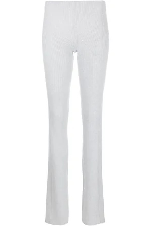 DION LEE Ribbed-knit slip-on trousers
