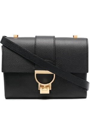 Coccinelle Arlettis pebbled-leather satchel