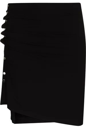 Paco rabanne Ruched-detail asymmetric miniskirt