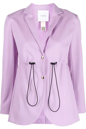 Patou Drawstring single-breasted blazer