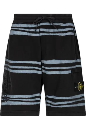 Supreme X Stone Island warp stripe shorts