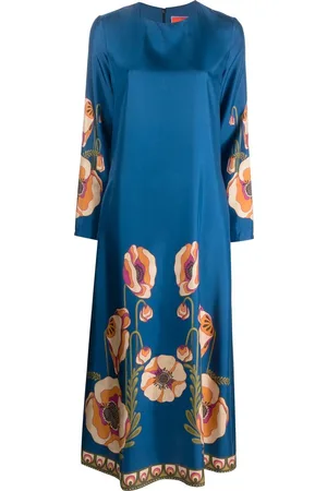 La DoubleJ Floral-print long-sleeved dress